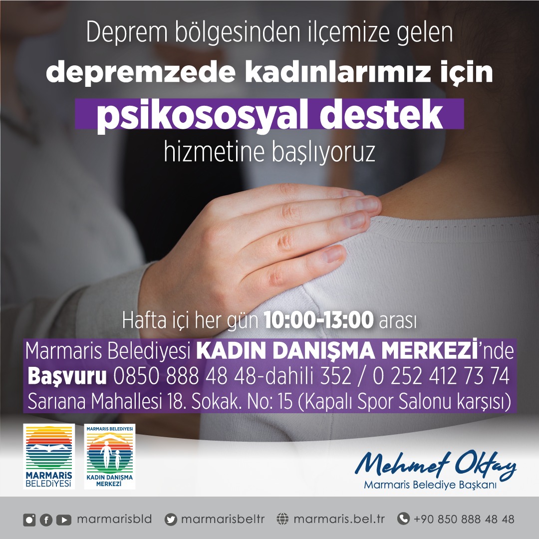 DEPREMZEDE KADINLARA PSİKOLOJİK DESTEK