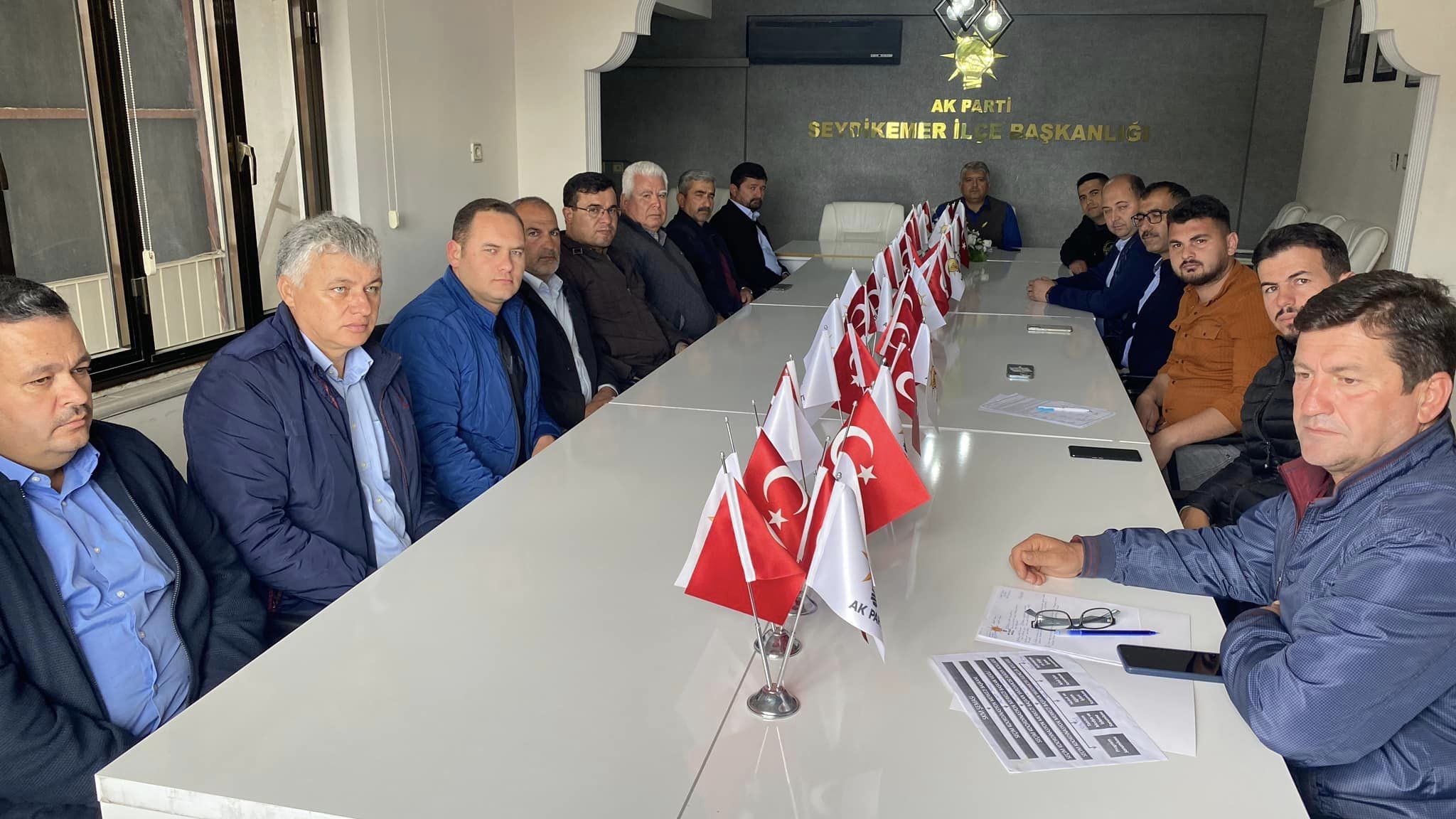 AK PARTİ SEYDİKEMER İLÇE BAŞKANLIĞI YÖNETİM KURULU GÖREV DAĞILIMI