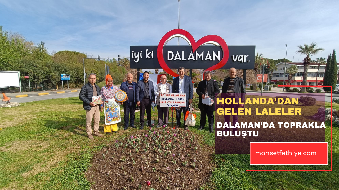 HOLLANDA’DAN GELEN LALELER DALAMAN’DA TOPRAKLA BULUŞTU