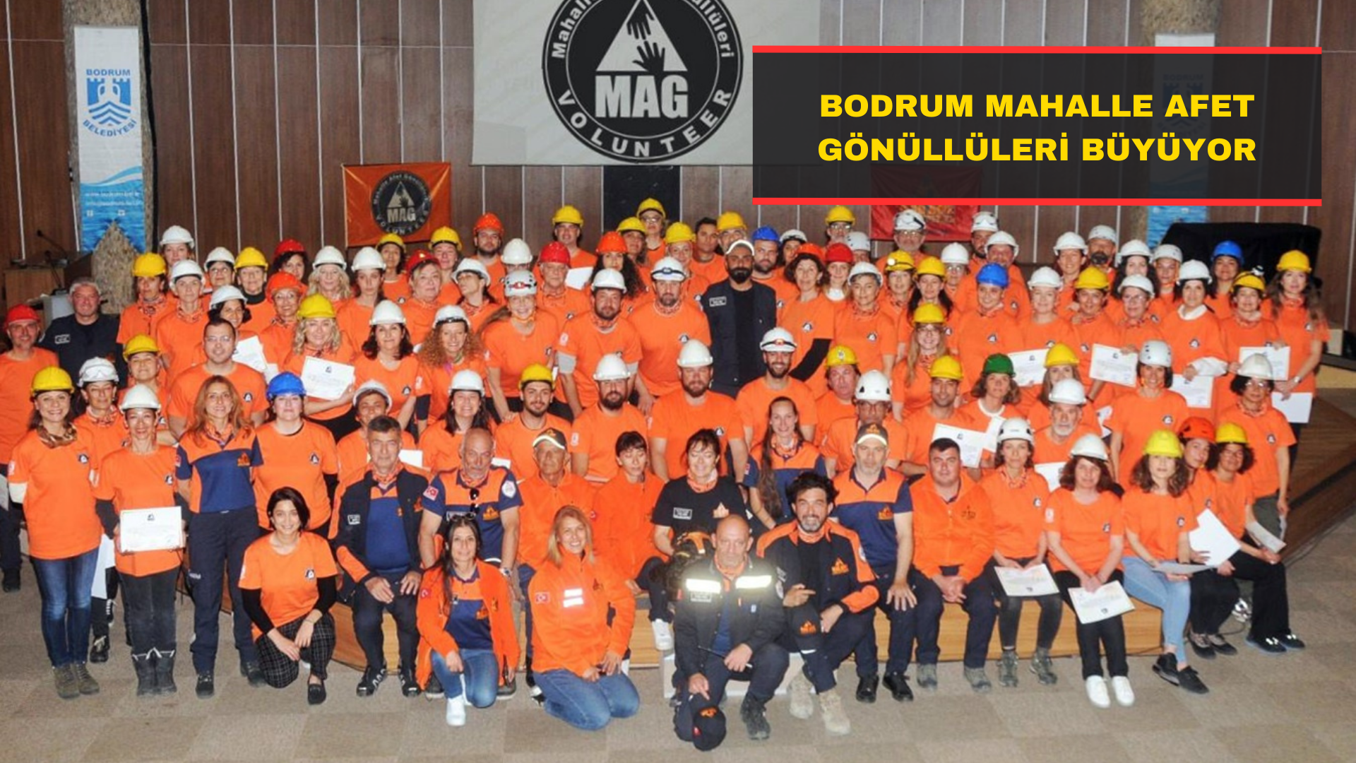 Bodrum Mahalle Afet Gönüllüleri Büyüyor