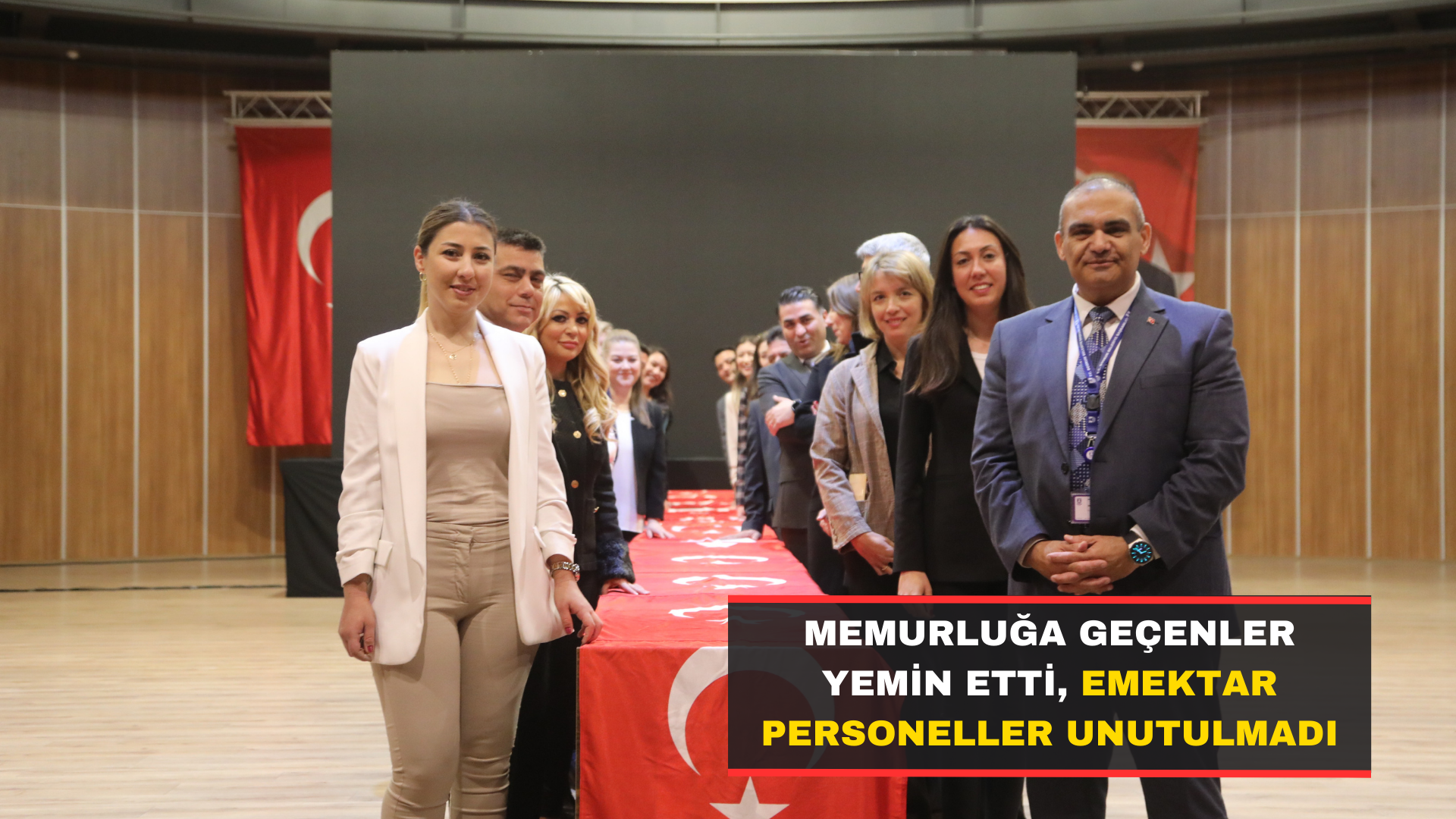 Memurluğa Geçenler Yemin Etti, Emektar Personeller Unutulmadı