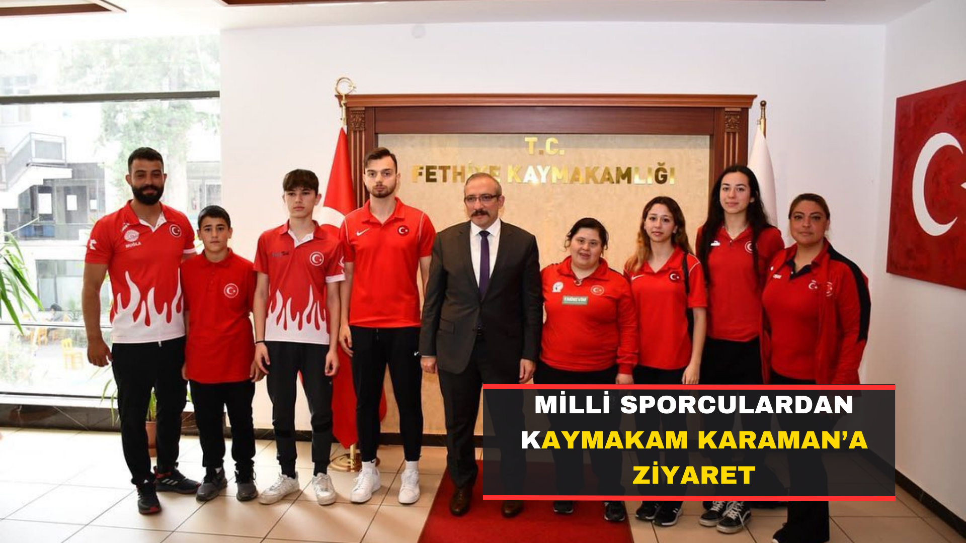 Milli Sporculardan Kaymakam Karaman’a Ziyaret