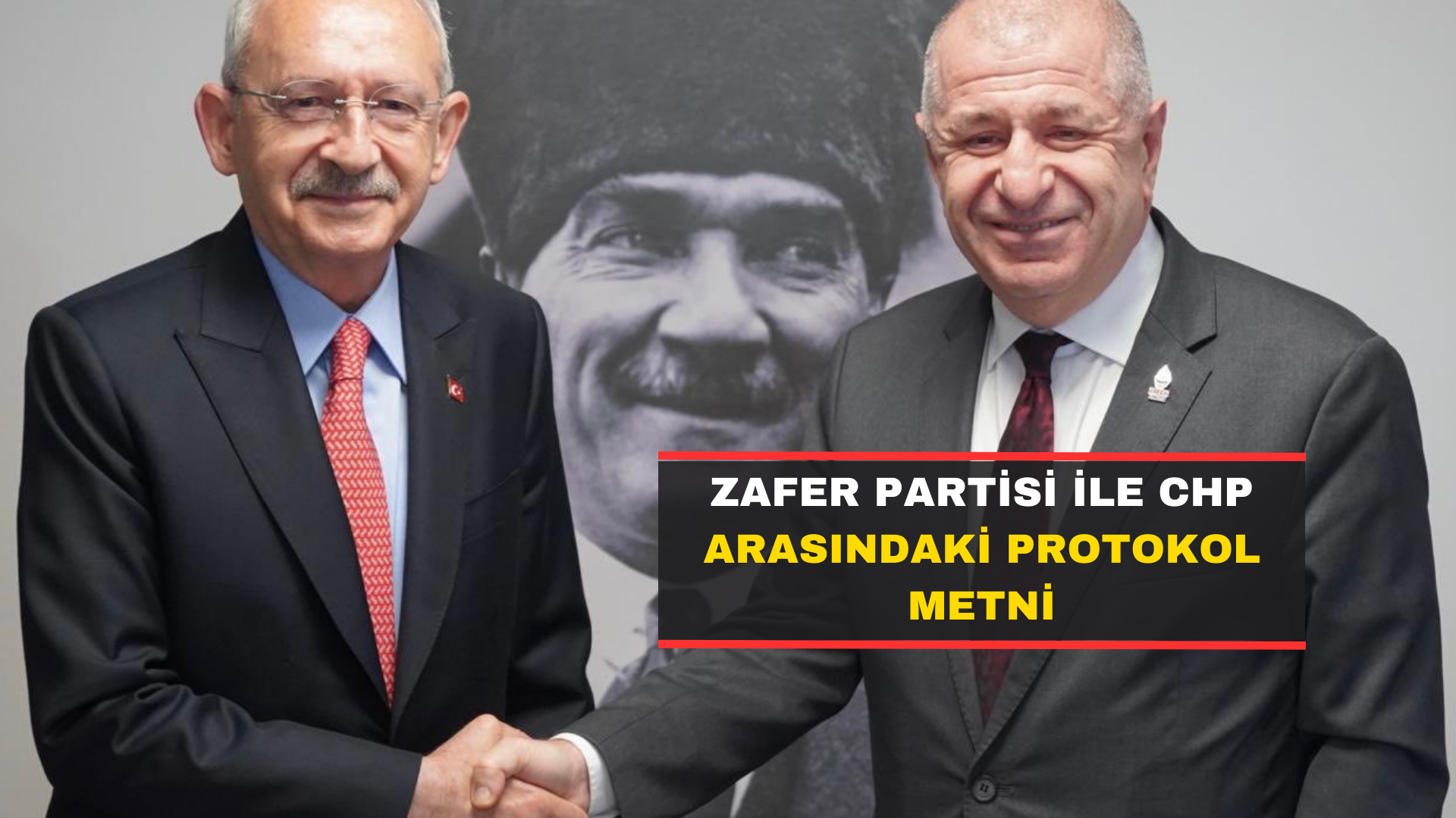 Zafer Partisi İle CHP Arasındaki Protokol Metni