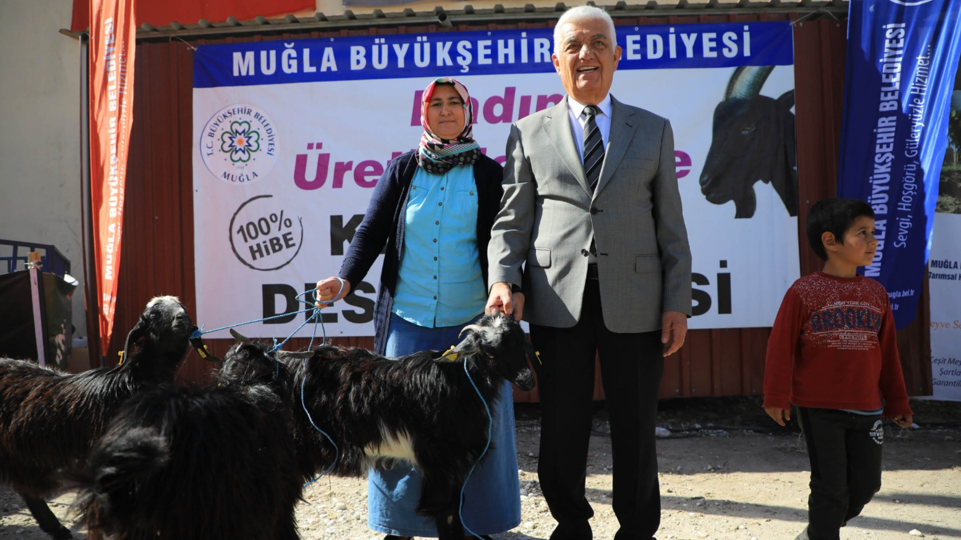 Büyükşehir’in Kıl Keçisi Desteği 3 İlçede Devam Ediyor