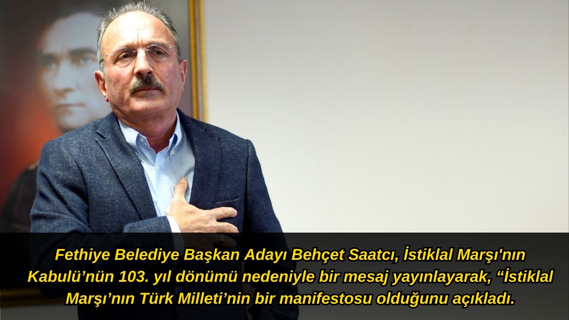 Saatcı, “Duygu Seline Dönüşmüş Bir Manifestodur”