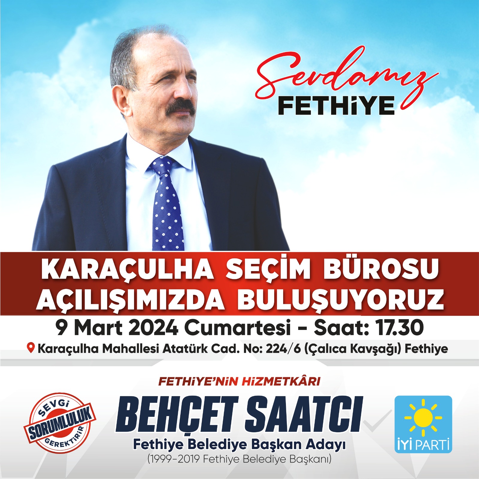 SAATCI, İKİNCİ SEÇİM OFİSİNİ KARAÇULHA’YA AÇIYOR