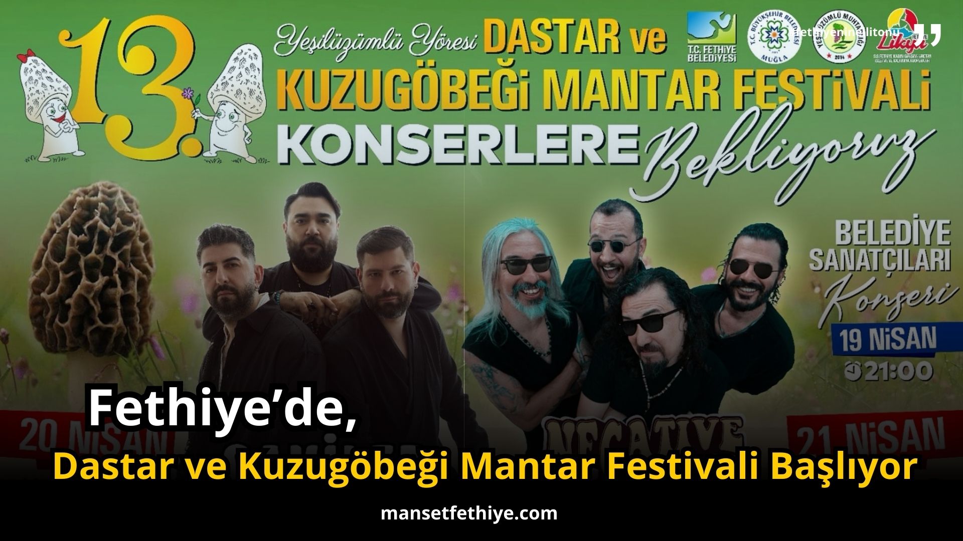 Dastar ve Kuzugöbeği Mantar Festivali Başlıyor