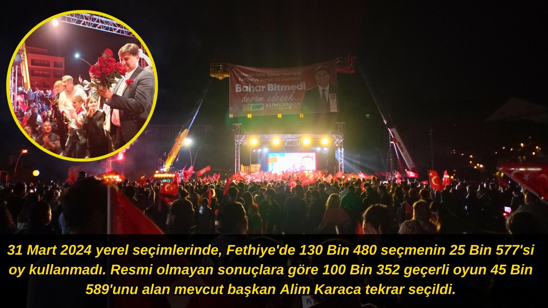  Fethiye’de, 25 Bin 577 Kişi Sandığa Gitmedi