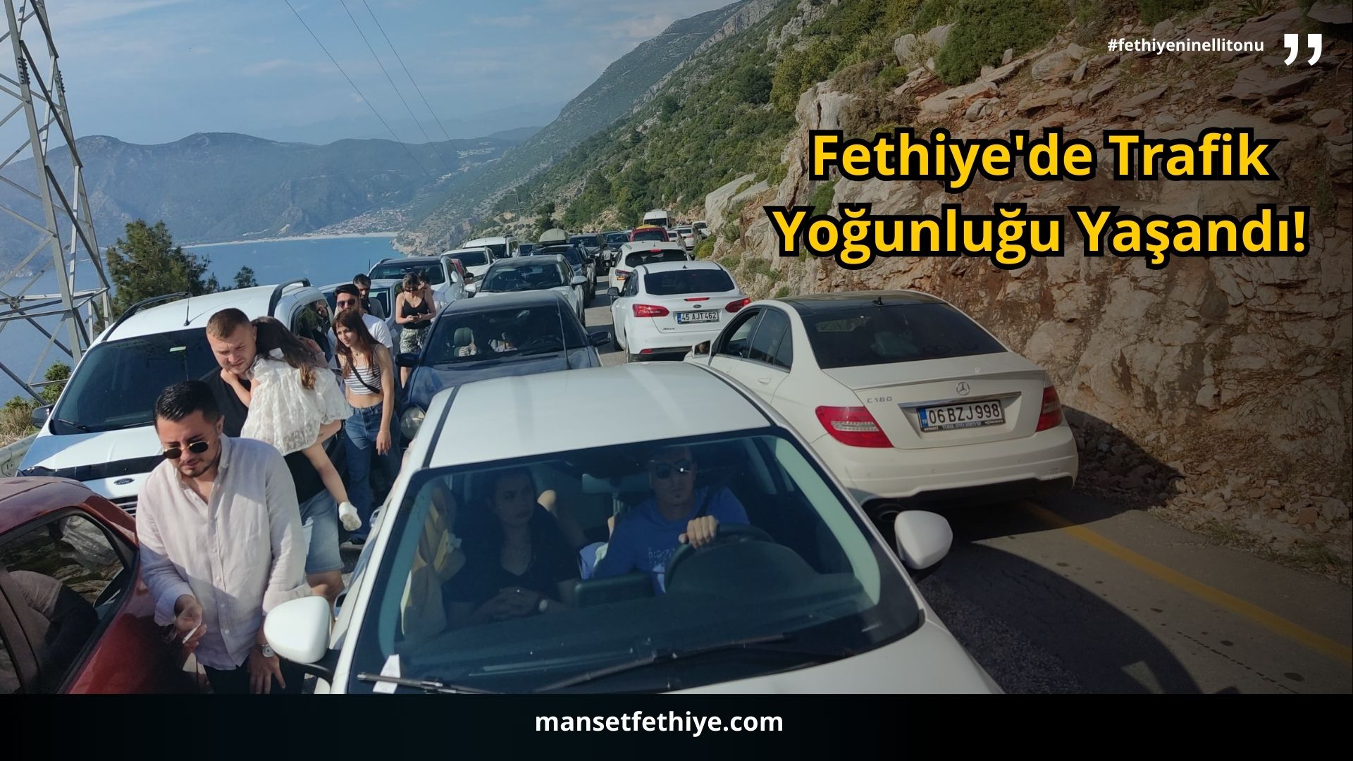 Fethiye’de Trafik Yoğunluğu Yaşandı!