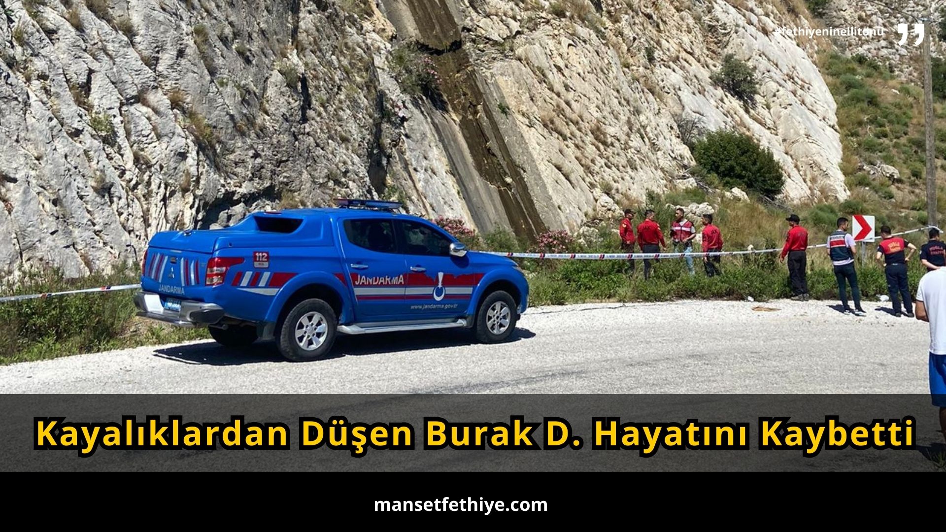 Kayalıklardan Düşen Burak D. Hayatını Kaybetti