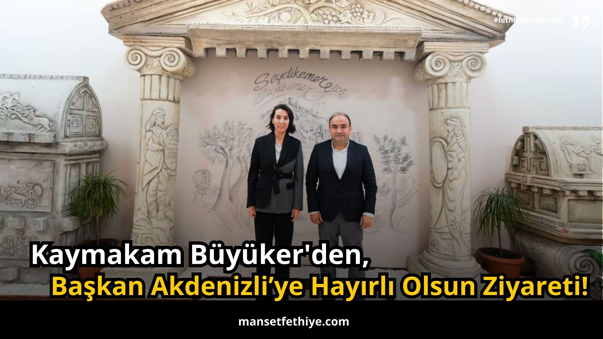 Kaymakam Büyüker’den, Başkan Akdenizli’ye Hayırlı Olsun Ziyareti