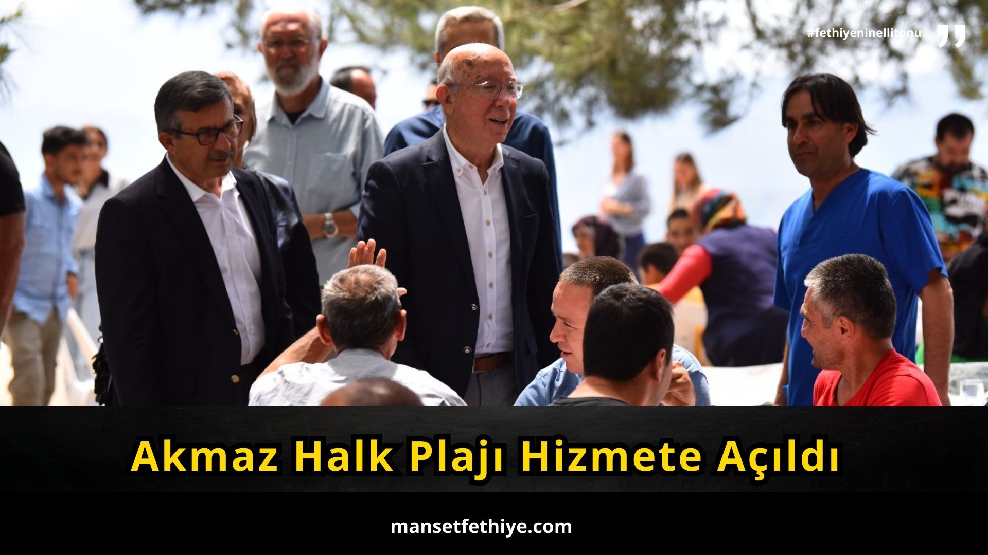 Akmaz Halk Plajı Hizmete Açıldı