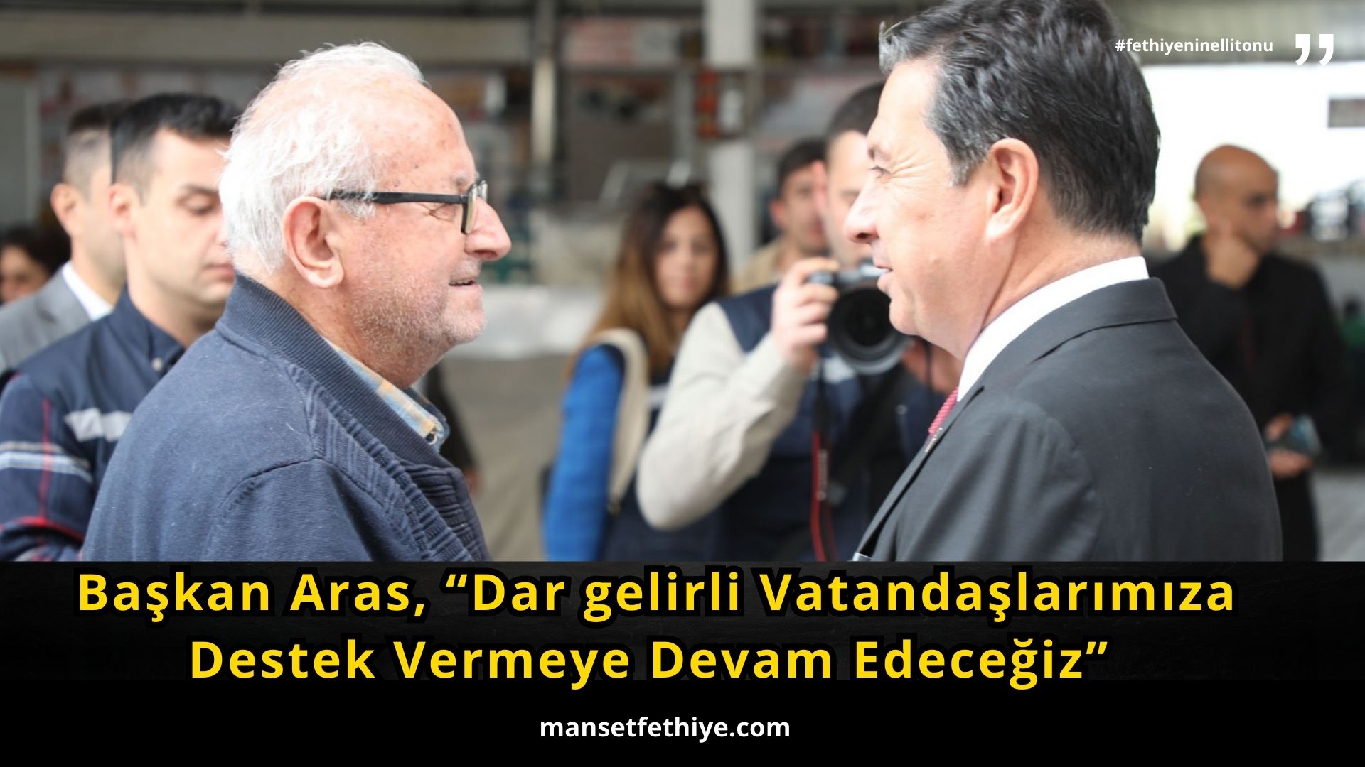 Başkan Aras, “Dar gelirli Vatandaşlarımıza Destek Vermeye Devam Edeceğiz”