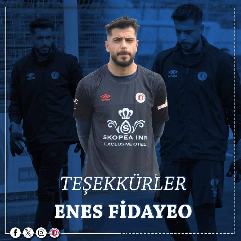 Fethiyespor'da üç yıldır forma giyen kaleci Enes Fidayeo ile yollar ayrıldı.