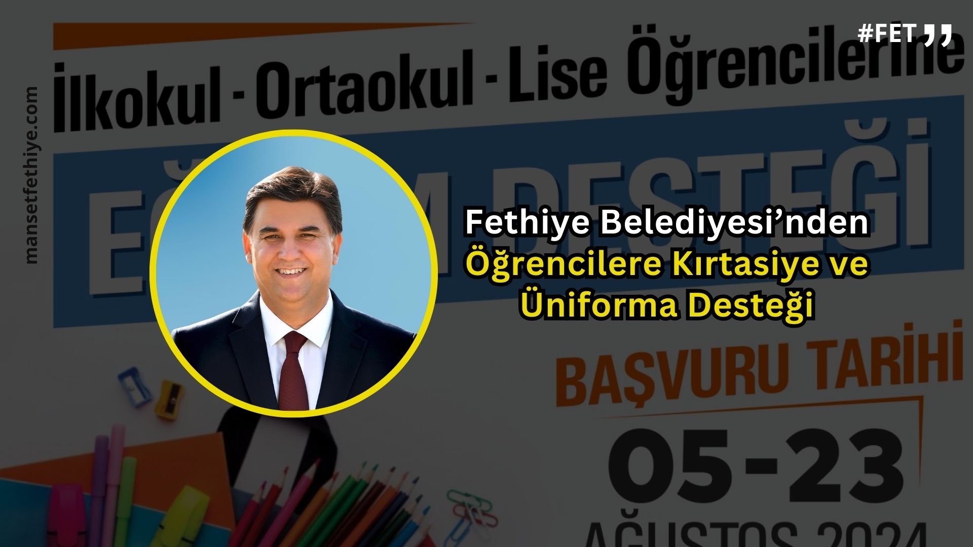 Fethiye Belediyesi’nden Öğrencilere Kırtasiye ve Üniforma Desteği