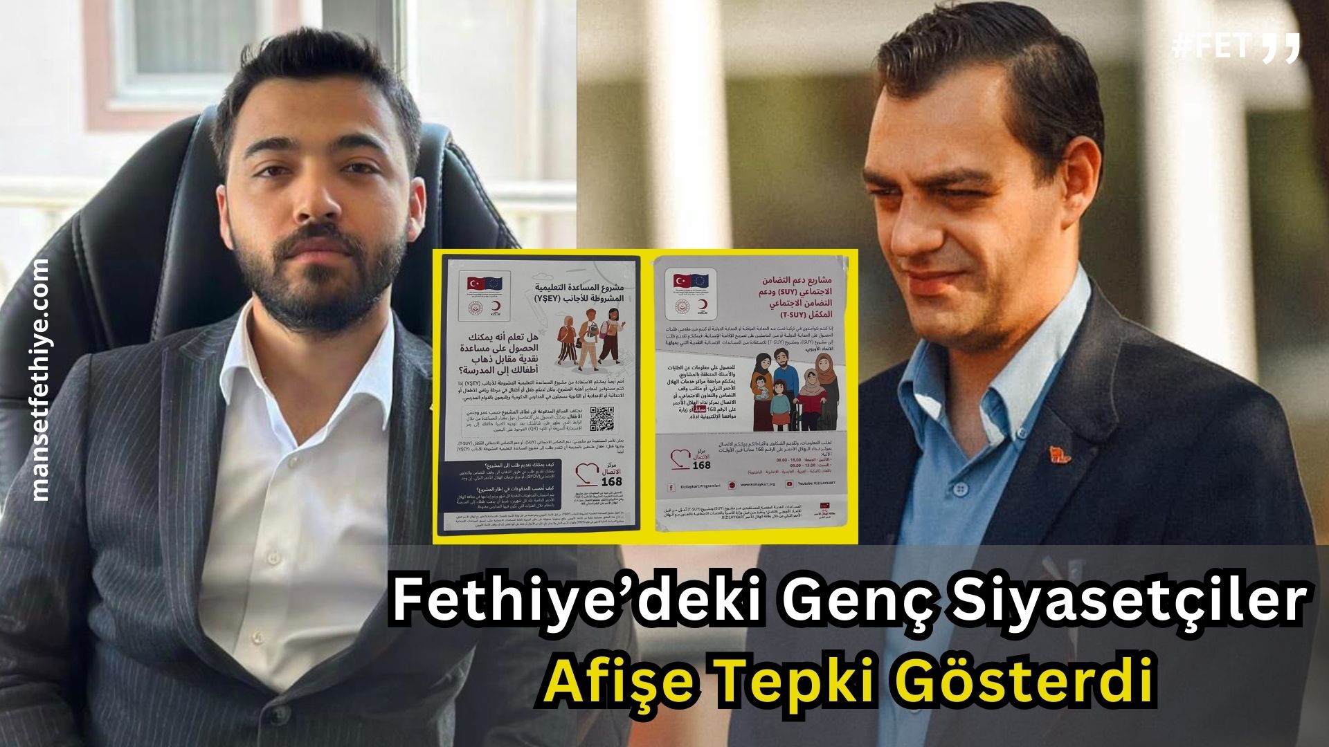 Fethiye’deki Genç Siyasetçiler Afişe Tepki Gösterdi