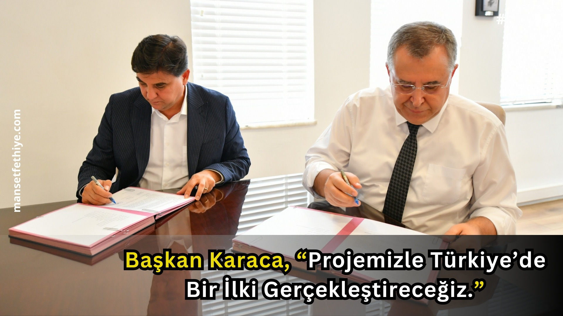 Başkan Karaca, “Projemizle Türkiye’de Bir İlki Gerçekleştireceğiz.”