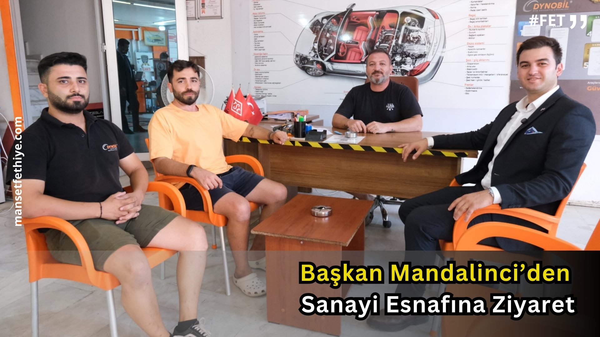 Başkan Mandalinci’den Sanayi Esnafına Ziyaret