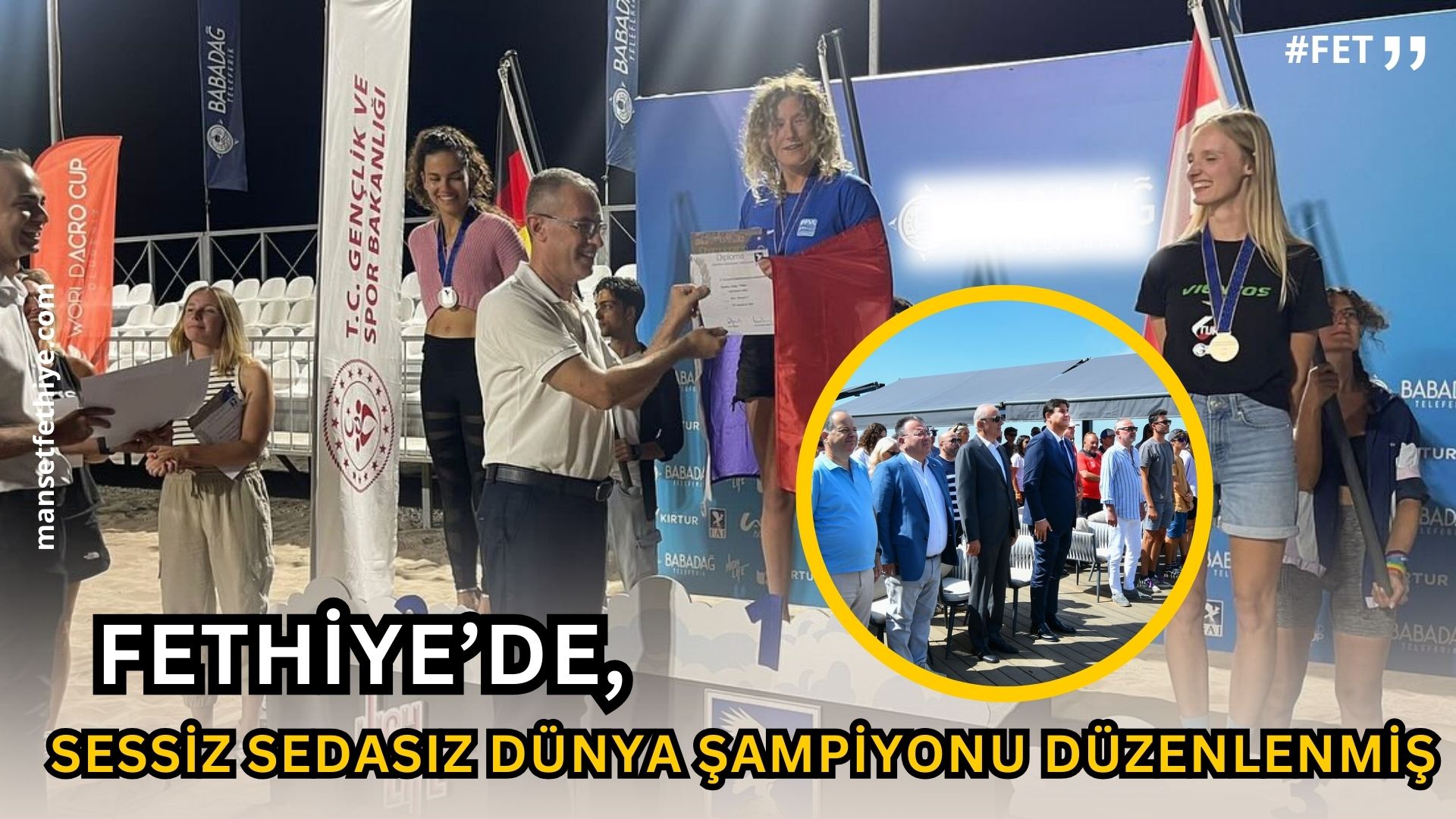 Fethiye’de, Sessiz Sedasız Dünya Şampiyonu Düzenlenmiş