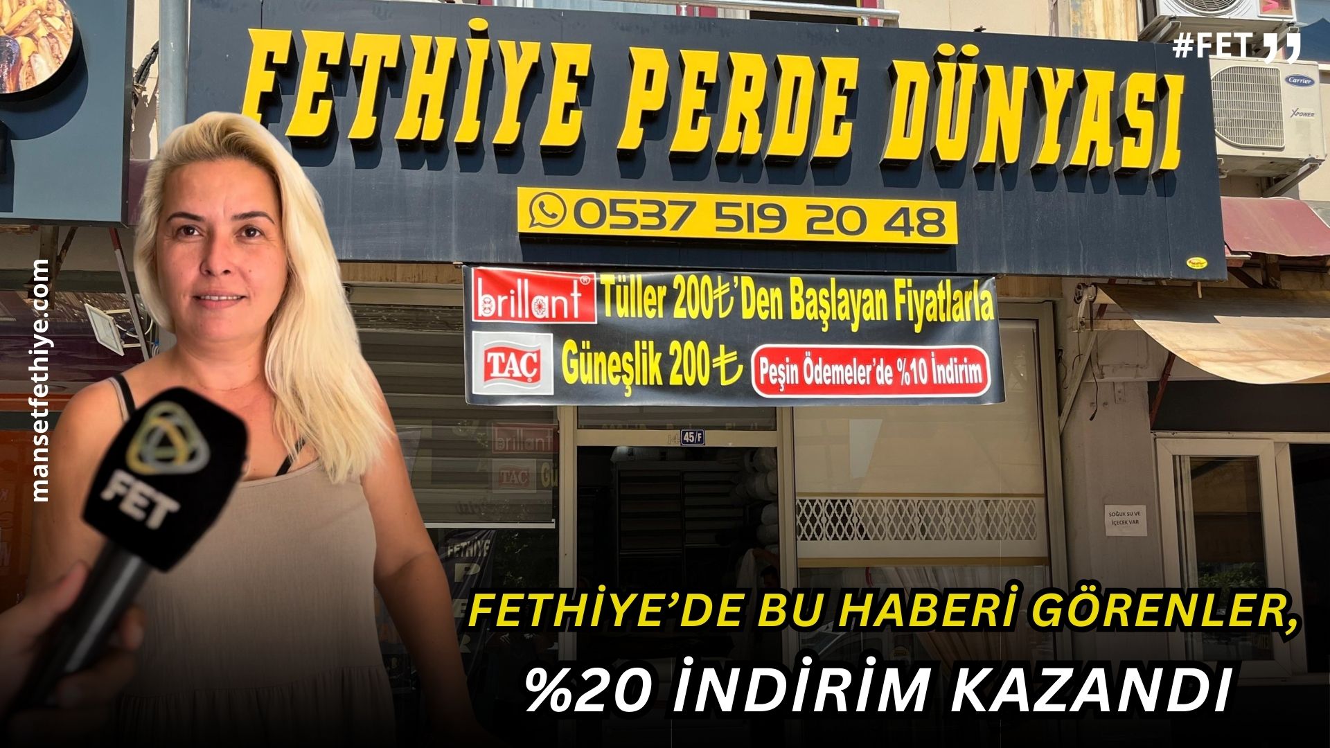 Fethiye’de Bu Haberi Görenler,  %20 İndirim Kazandı