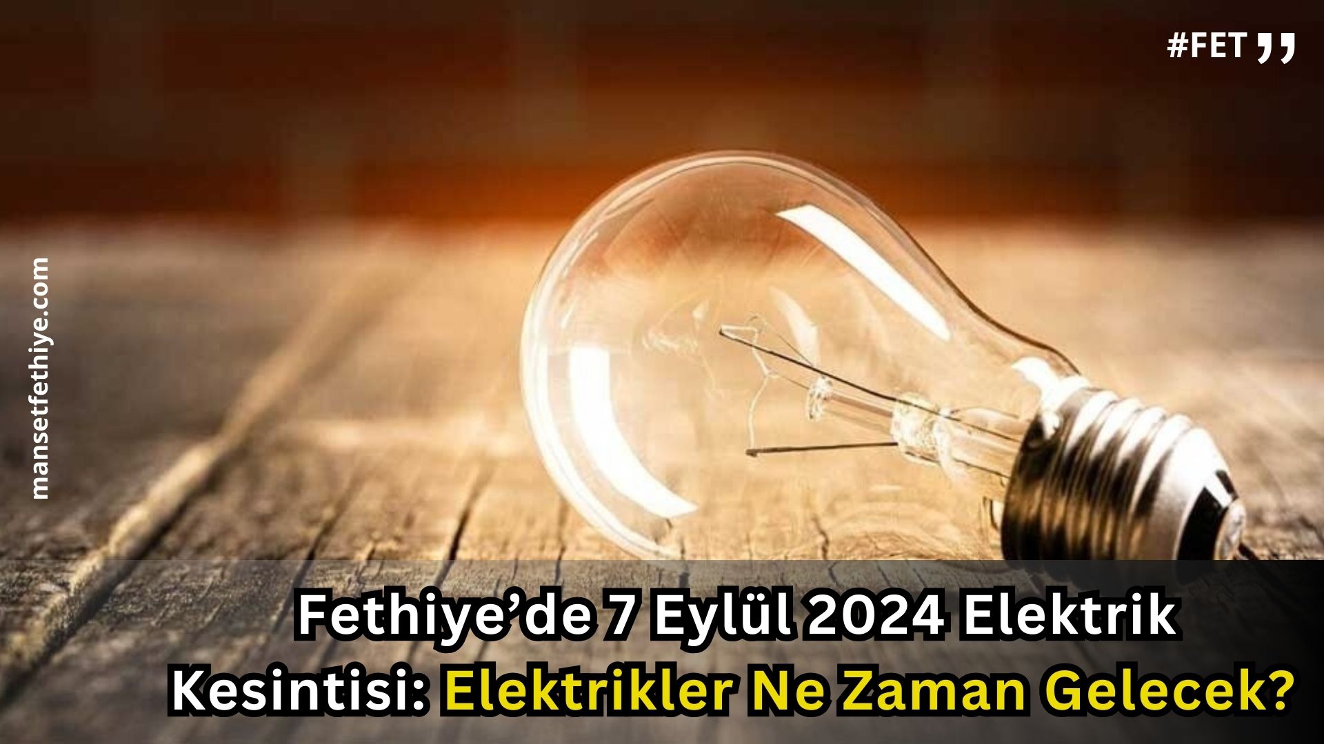 Fethiye’de 7 Eylül 2024 Elektrik Kesintisi: Elektrikler Ne Zaman Gelecek? 7 Eylül 2024  (ADM Elektrik Kesintisi Program)