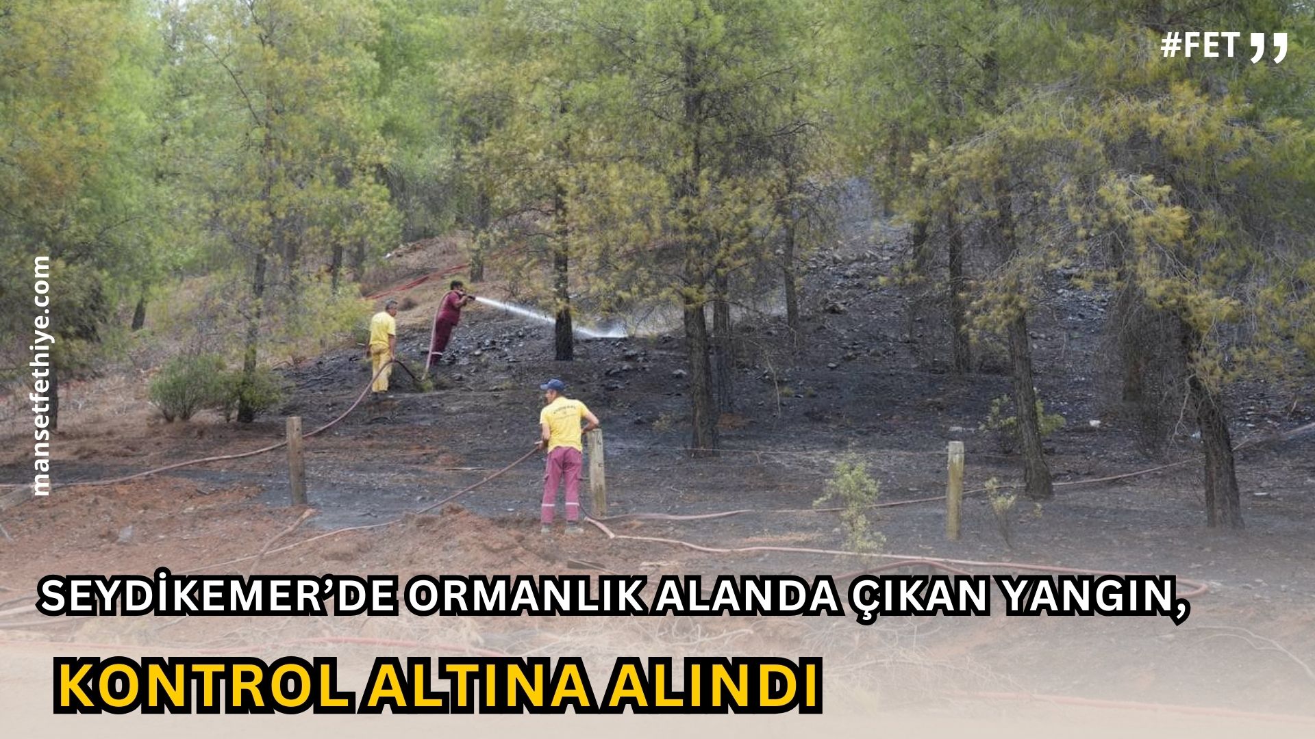 Seydikemer’de Ormanlık Alanda Yangın Çıktı