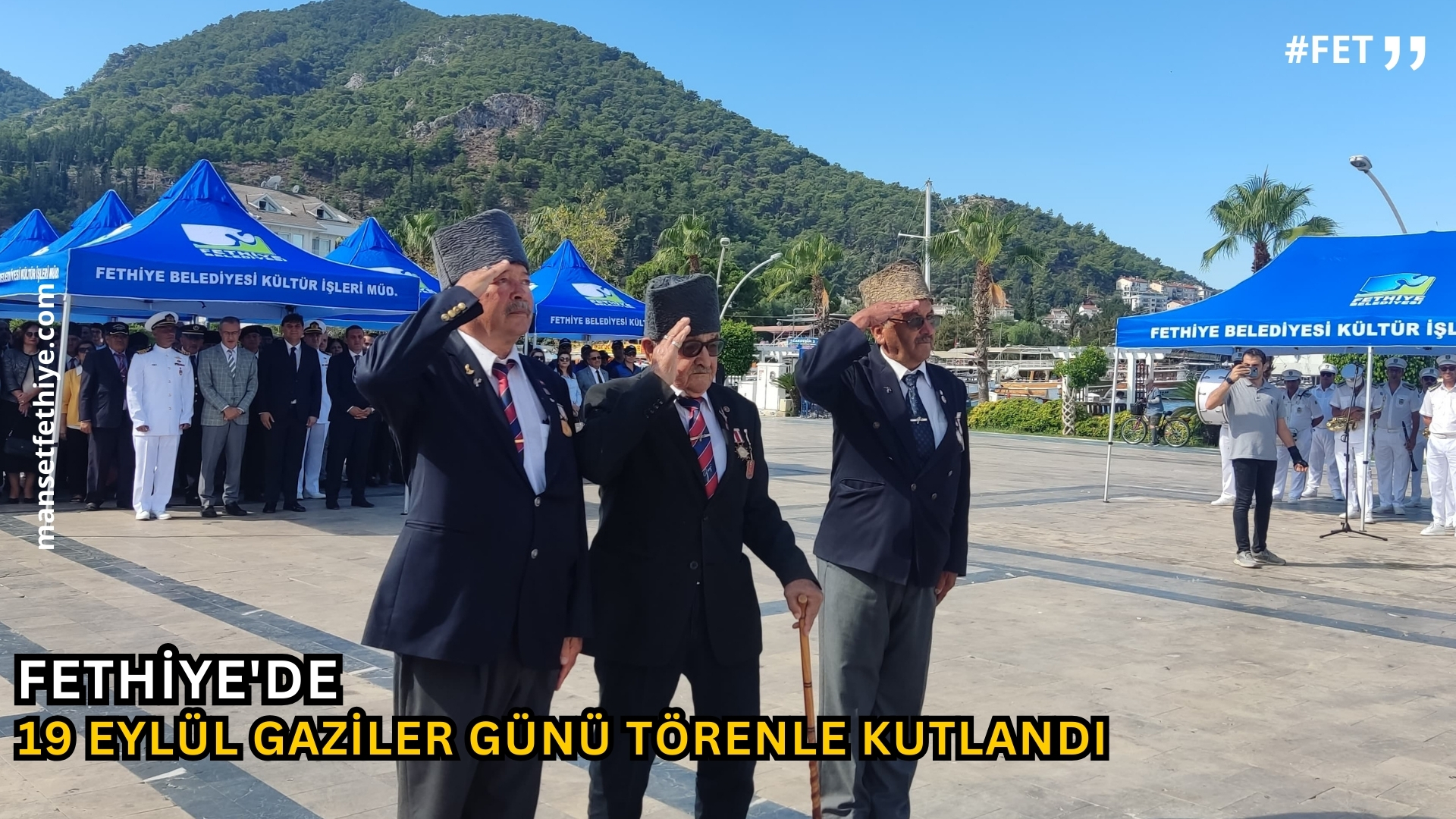 Fethiye’de 19 Eylül Gaziler Günü Törenle Kutlandı