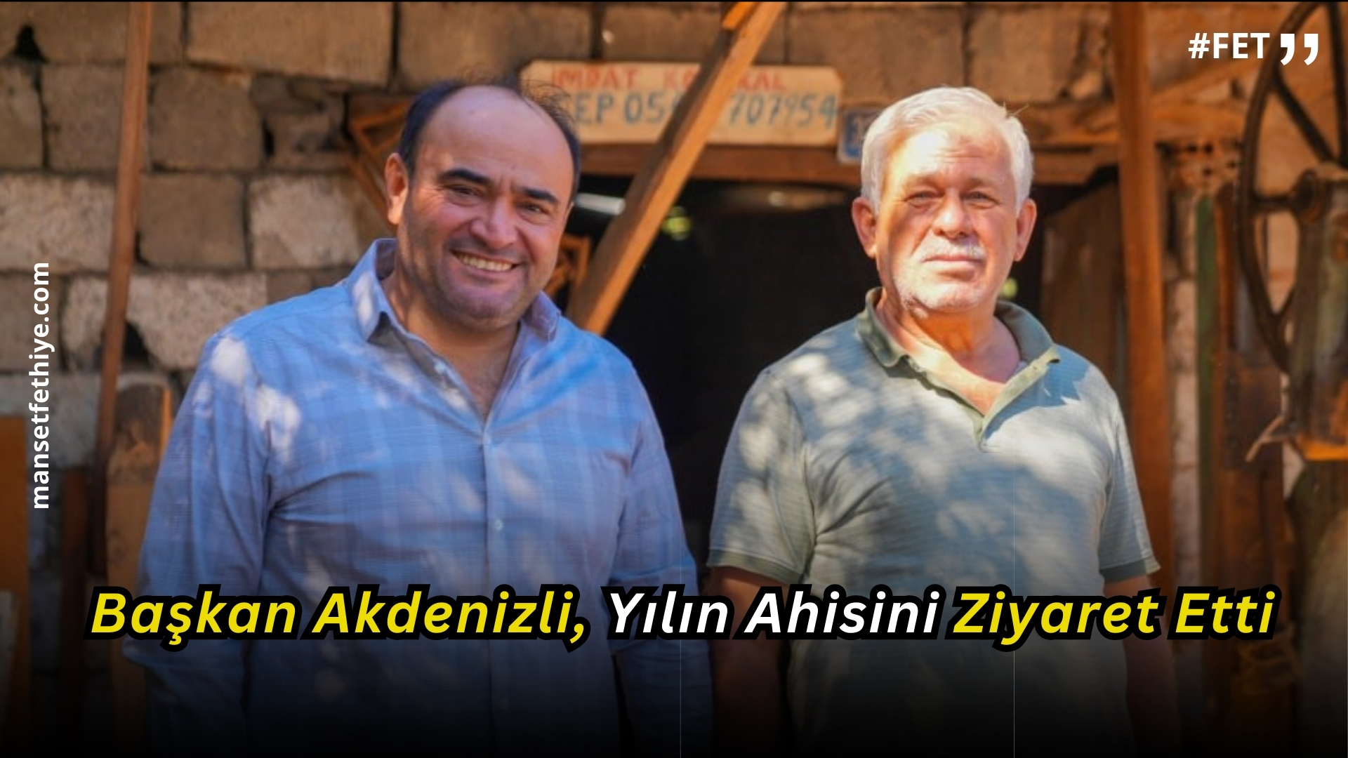 Başkan Akdenizli, Yılın Ahisini Ziyaret Etti