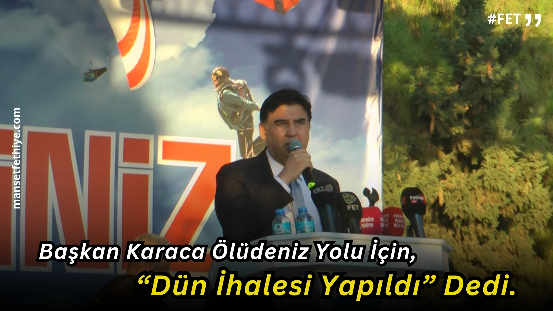 Başkan Karaca Ölüdeniz Yolu İçin,  “Dün İhalesi Yapıldı” Dedi.