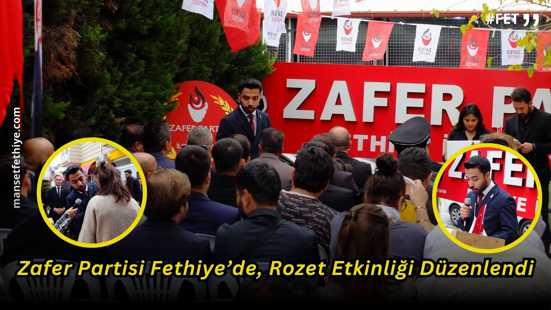 Zafer Partisi Fethiye’de, Rozet Etkinliği Düzenlendi